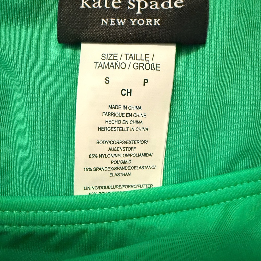 ♠️ Kate Spade Green Shirred Underwire Bikini Size S NWT - Picture 8 of 11